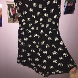 Elephant print romper